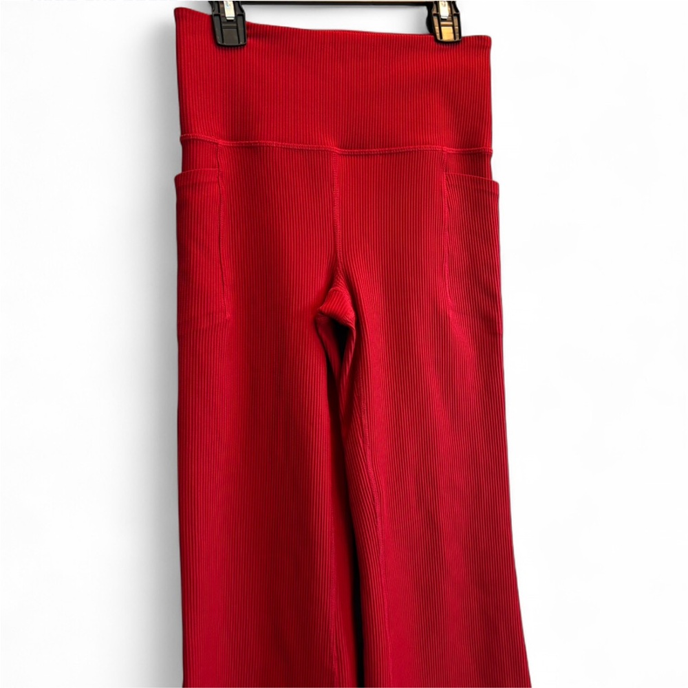 Athleta Red Flared High-Rise Leggings - Picture 4 of 6